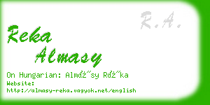 reka almasy business card